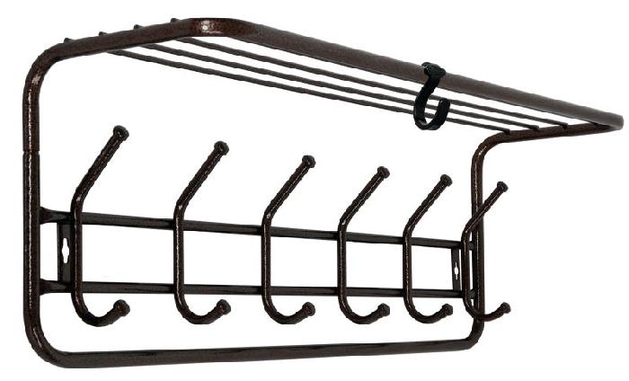 Вешалка с полкой 80 (медный антик  (Завод металлических изделий) ) Вешалка с полкой 80 (медный антик  (Завод металлических изделий) )