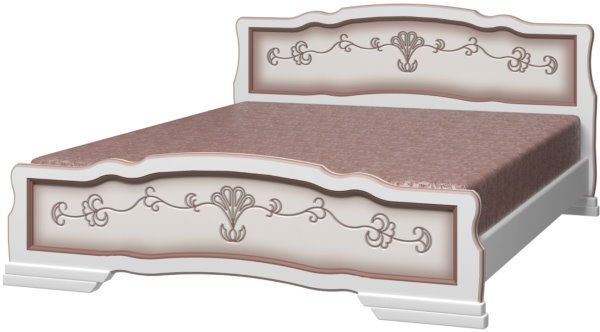 Фото Кровать двуспальная Карина-6 (СМ 180х200) без основания с универсальными царгами от производителя Браво-мебель в Ялте по цене 19 430 ₽