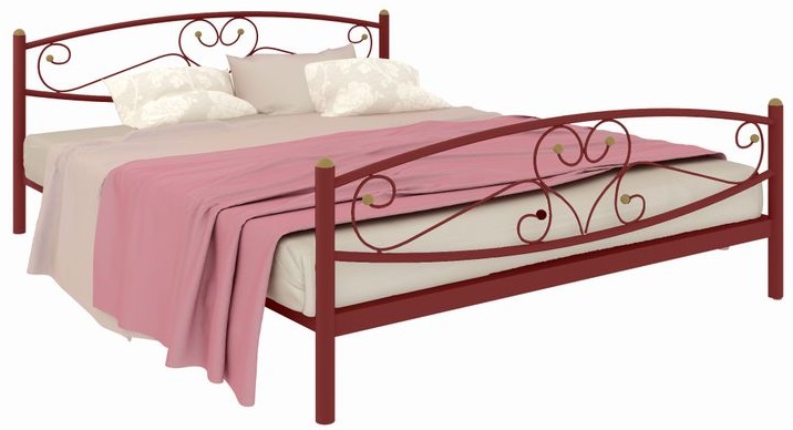 Фото Кровать двуспальная Каролина Plus (СМ 160х200) трубка металл от производителя Милсон в Ялте по цене 14 360 ₽