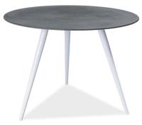 Стол обеденный Signal Evita (металл, стекло-серый,  белый (Signal) ) в Ялте от производителя 