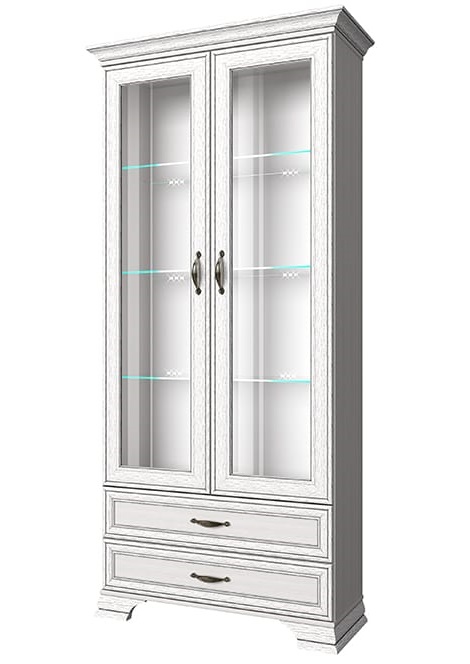 Фото Шкаф с витриной 2V2S Тиффани (Tiffany) от производителя Анрэкс в Ялте по цене 34 770 ₽