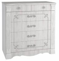 Комод Ольга-1Н  (белый-ясень анкор светлый (Фант-мебель) ) в Ялте от производителя 