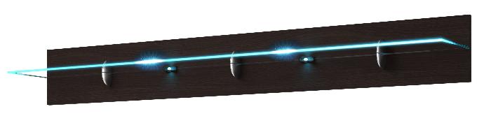 Полка typ 02 Togo (венгне ламинат-прозрачное (Helvetia) )