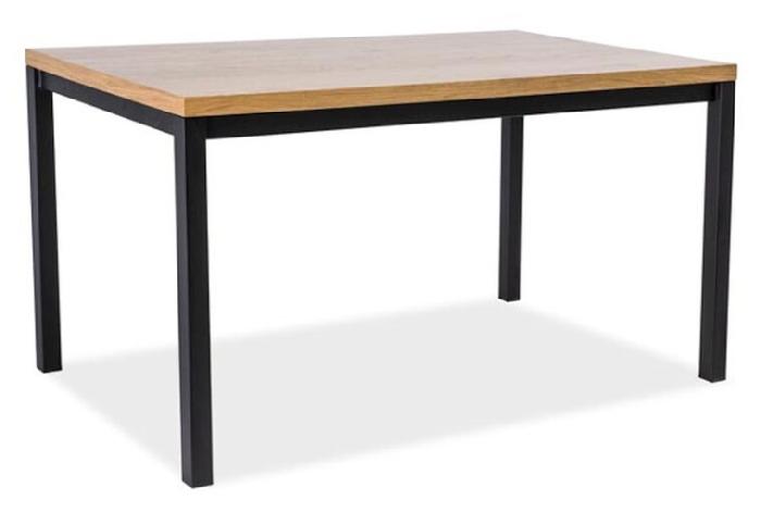 Стол обеденный Signal Normano (1,5) (металл, шпон-дуб,  черный (Signal) )