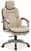 Кресло компьютерное Signal Q-388 (Материал обивки: экокожа, цвет обивки: кремовый-коричневый (Signal) ) в Ялте от производителя 