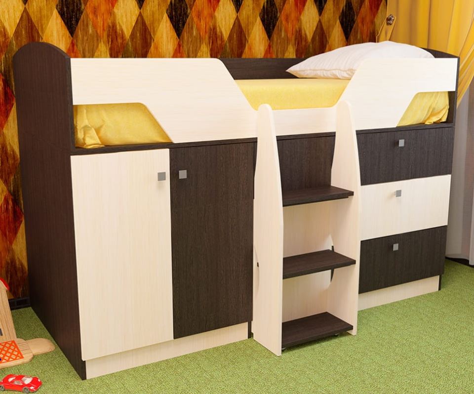 Фото Кровать детская Лимбо (СМ 80х180) от производителя Пирамида в Ялте по цене 19 480 ₽