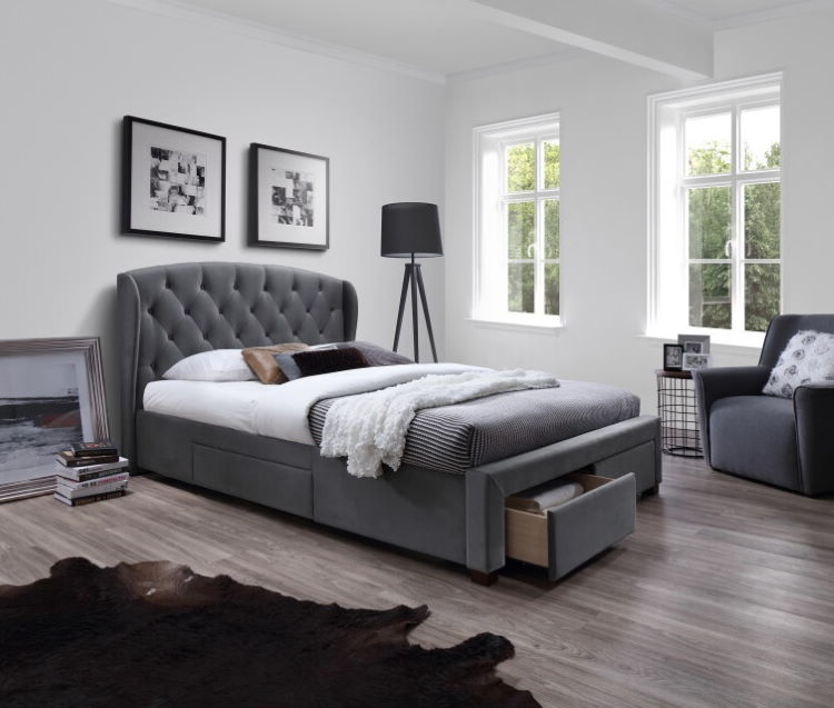 Фото Кровать двуспальная Halmar Sabrina (СМ 160х200) c ортопедическим основанием от производителя Halmar  в Ялте по цене 71&nbsp;530 ₽