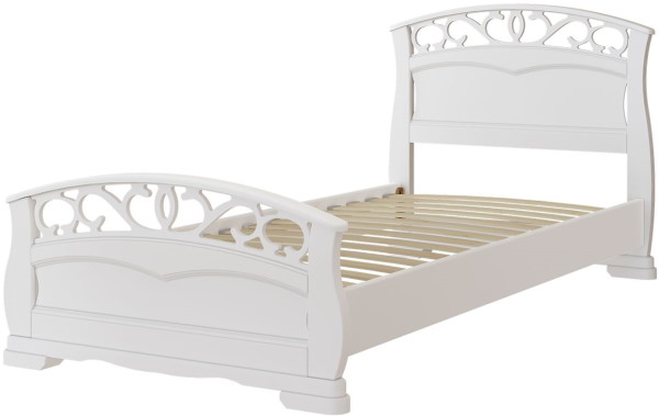 Фото Кровать односпальная Грация-1 (СМ 90х200) без основания с универсальными царгами от производителя Браво-мебель в Ялте по цене 18 520 ₽