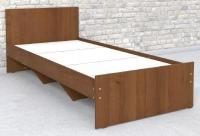 Кровать односпальная К-10 (СМ 80х200) комплектуется настилом ( 80х200 , ЛДСП , венге , без подъемного мех. , без ящиков , без матраса (Ромис) ) в Ялте от производителя 