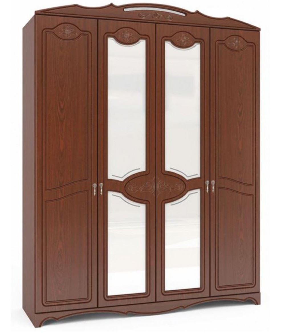 Фото Шкаф Лотос ШР-4 (178) четырехдверный от производителя Браво-мебель в Ялте по цене 35&nbsp;360 ₽