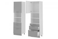 Кухня Бронкс пенал П-63 (белый, бетон,(Леко)) в Ялте от производителя 