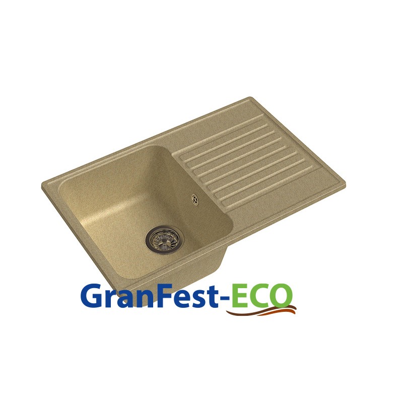 Фото Мойка Granfest eco-78 (ГР 740х480хh200) (шир.ящ.min 720) без сифона от производителя Granfest в Ялте по цене 3 650 ₽