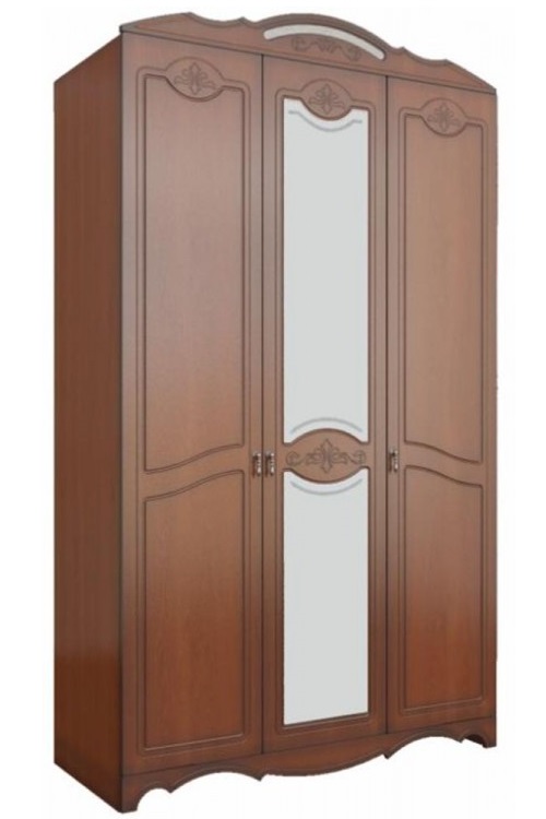 Фото Шкаф Лотос лакированный ШР-3 (133) трехдверный от производителя Браво-мебель в Ялте по цене 42&nbsp;390 ₽