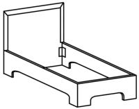 Фото krovati-nedorogie кровать односпальная микки-1 (см 90х200) без основания производитель Ставрополь Мебель