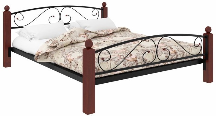 Фото Кровать двуспальная Вероника Lux Plus (СМ 160х200) трубка металл от производителя Милсон в Ялте по цене 20 940 ₽