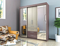 Фото shkaf-kupe-v-spalnyu шкаф-купе хилтон 2 (2двери) производитель Браво-мебель