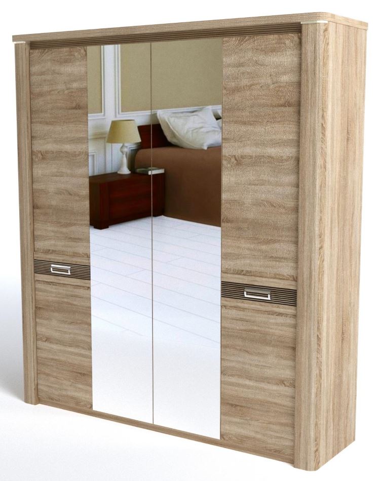 Фото Шкаф Магнолия (205) четырехдверный от производителя СБК в Ялте по цене 43 150 ₽