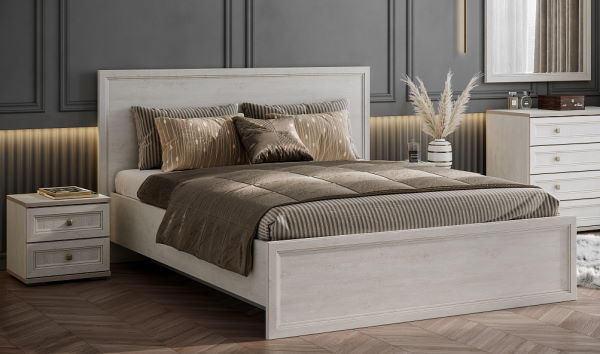 Фото Кровать двуспальная Александрия КР-101 (СМ 180х200) без основания от производителя SV-мебель в Ялте по цене 27 440 ₽