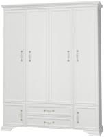 Шкаф Грация ШР-4 (174) без зеркал четырехдверный (борнео, дуб коньяк,(Браво-мебель)) в Ялте от производителя 