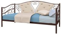 Фото  кровать-тахта односпальная юлия (см 80х200) трубка металл производитель Милсон