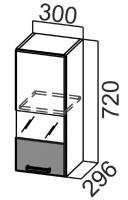Фото kukhonnye-shkafy-so-steklom кухня арабика шкаф навесной ш300с производитель SV-мебель