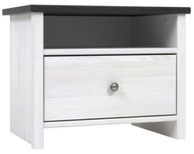 Фото Тумба прикроватная Порто KOM1S/50 от производителя Black Red White (БРВ) в Ялте по цене 5 960 ₽