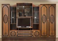 Стенка Эдвард-7 вар.№4 ЛМДФ (орех донской, орех донской,(Диал)) в Ялте от производителя 