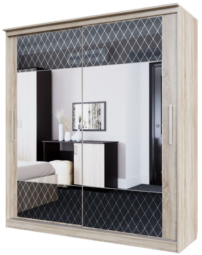 Фото Шкаф-купе №19 Классик черный (2,0 - 2 двери) от производителя SV-мебель в Ялте по цене 46 560 ₽