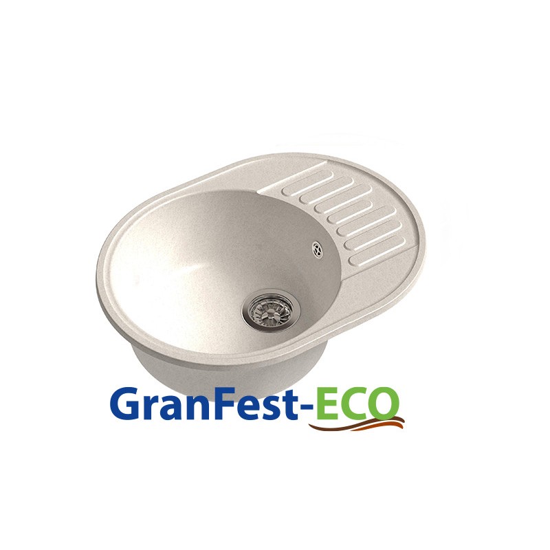 Фото Мойка Granfest eco-58 (ГР 620х480хh200) (шир.ящ.min 600) без сифона от производителя Granfest в Ялте по цене 3 020 ₽