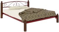 Кровать двуспальная Вероника Lux (СМ 160х190) трубка металл в интернет магазине Планета Комфорта Фото derevyannye-krovati кровать двуспальная вероника lux (см 160х190) трубка металл производитель Милсон