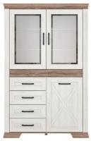 Шкаф Marselle REG2W1D4S (ясень снежный-дуб сонома темный, ясень снежный-дуб сонома темный (Black Red White (БРВ)) ) в Ялте от производителя 