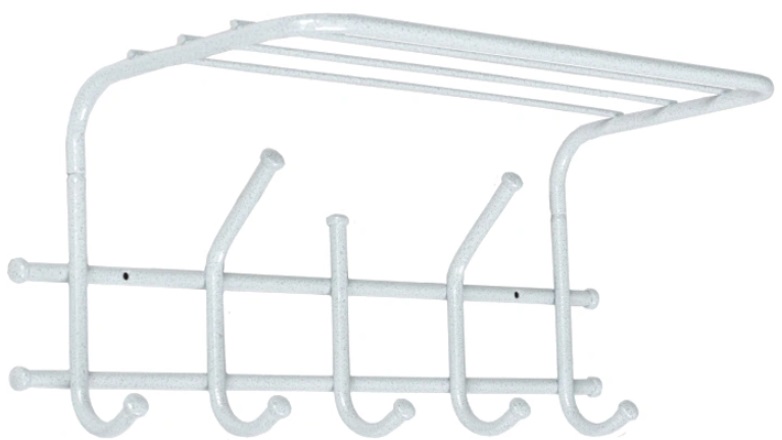 Фото Вешалка с полкой Эра 5 в Ялте по цене 570 ₽ от производителя Завод металлических изделий, код товара 2000001905036, 2000001905043, 2000001905050 шт Фото Вешалка с полкой Эра 5 от производителя Завод металлических изделий в Ялте по цене 570 ₽