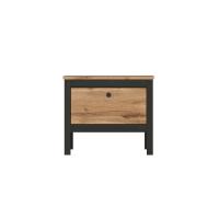 Тумба Loft KOM1K/55 (дуб вотан-черный матовый, дуб вотан (Black Red White (БРВ)) ) в Ялте от производителя 