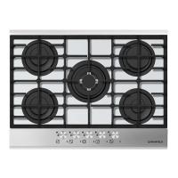 Варочная поверхность газовая 5-ти комф. MGHG 75 21 (680х520) (Материал Металл/Стекло , Цвет Маталлик/Черный) в Ялте от производителя 