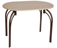 Стол обеденный Марсель (металл, мдф-ясень шимо темный,  медный антик (Бител) ) в Ялте от производителя 