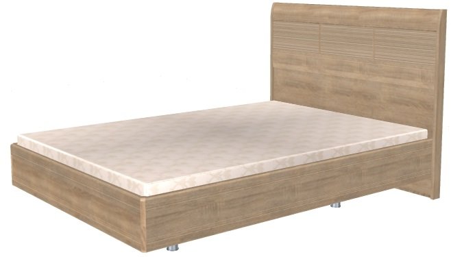 Фото Кровать двуспальная Мелисса КР-2802 (СМ 140х200) с ламельным основанием от производителя Лером в Ялте по цене 31&nbsp;980 ₽