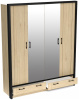 Фото Шкаф Бостон (180) четырехдверный (2 зеркала) от производителя СБК в Ялте по цене 34&nbsp;930 ₽