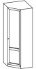 Фото Шкаф Микки-1 (75) угловой от производителя Ставрополь Мебель в Ялте по цене 10&nbsp;440 ₽