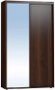 Шкаф-купе Шерлок (Sherlock)-303 (2 двери) (Материал дверей:лдсп-зеркало, цвет дверей:орех шоколадный, цвет каркаса:орех шоколадный (Глазов) )