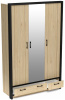 Фото Шкаф Бостон (135) трехдверный (1 зеркало) от производителя СБК в Ялте по цене 27&nbsp;200 ₽