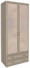 Шкаф Карина ШК-1007 (90) двухдверный (гикори джексон светлый, гикори джексон светлый,(Лером))