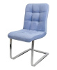 Стул Турин (Б) ( Обивка стула:велюр, хром, голубой (Бител) )