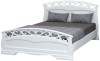 Фото Кровать двуспальная Грация-1 (СМ 160х200) без основания с универсальными царгами от производителя Браво-мебель в Ялте по цене 19&nbsp;850 ₽