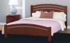 Кровать двуспальная Камелия-3 (СМ 160х200) без основания с универсальными царгами ( 160х200 , дерево , орех , без подъемного мех. , без ящиков , без матраса (Браво-мебель) )